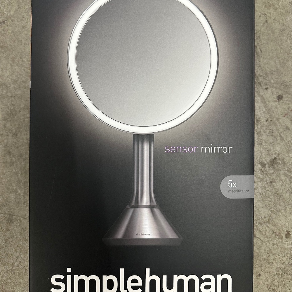 Simplehuman Sensor Mirror 5x *NEW NIB